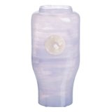 Vase Bl Hvid Harpiks Krystal 15 x 9 x 31 cm #1
