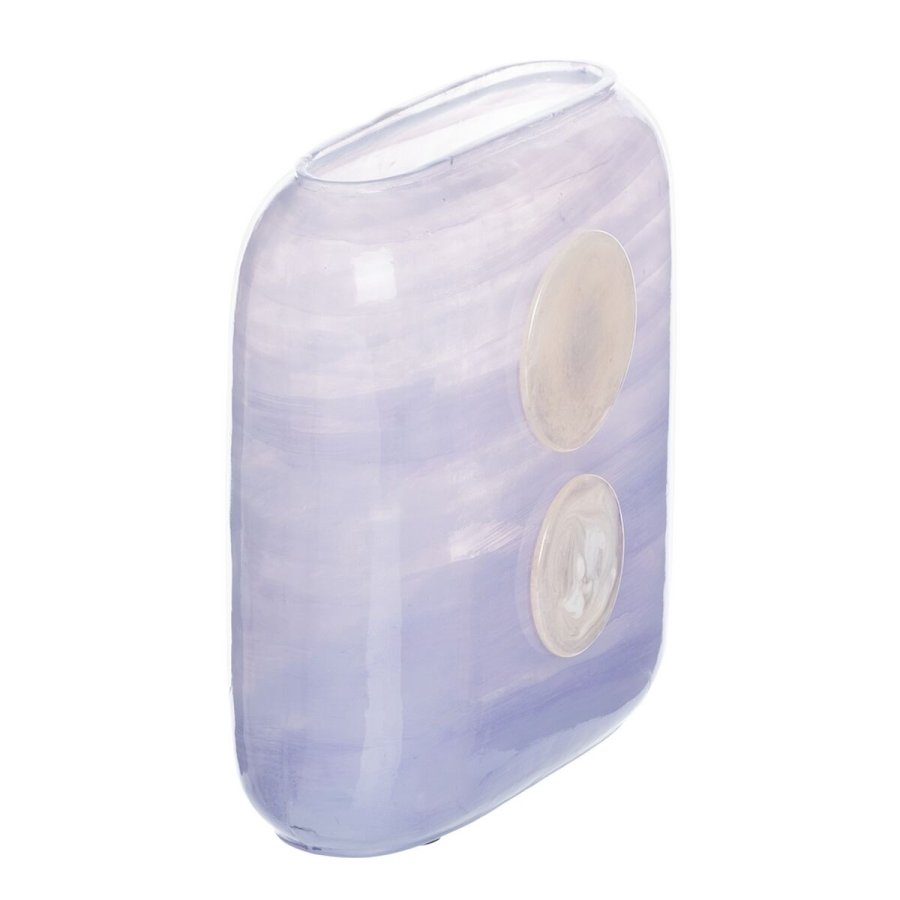 Vase Bl Hvid Harpiks Krystal 22 x 10 x 24 cm #3