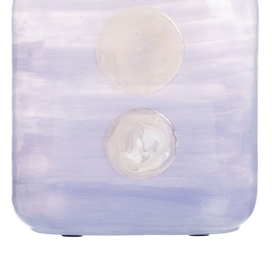 Vase Bl Hvid Harpiks Krystal 22 x 10 x 24 cm #6