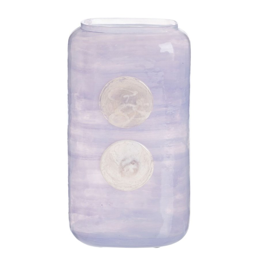 Vase Bl Hvid Harpiks Krystal 17 x 9 x 34 cm #1