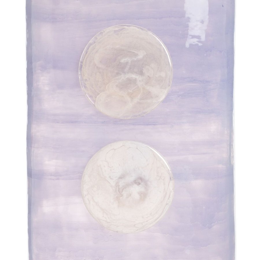 Vase Bl Hvid Harpiks Krystal 17 x 9 x 34 cm #5