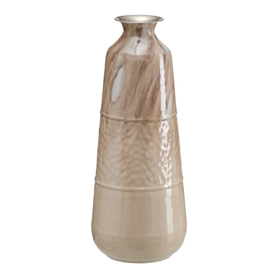 Vase Beige Jern 28 x 28 x 68 cm #1