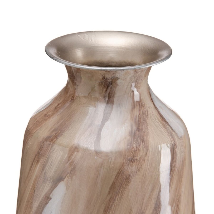 Vase Beige Jern 28 x 28 x 68 cm #2