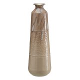 Vase Beige Jern 28 x 28 x 84 cm #1