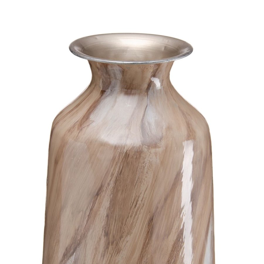 Vase Beige Jern 28 x 28 x 84 cm #2