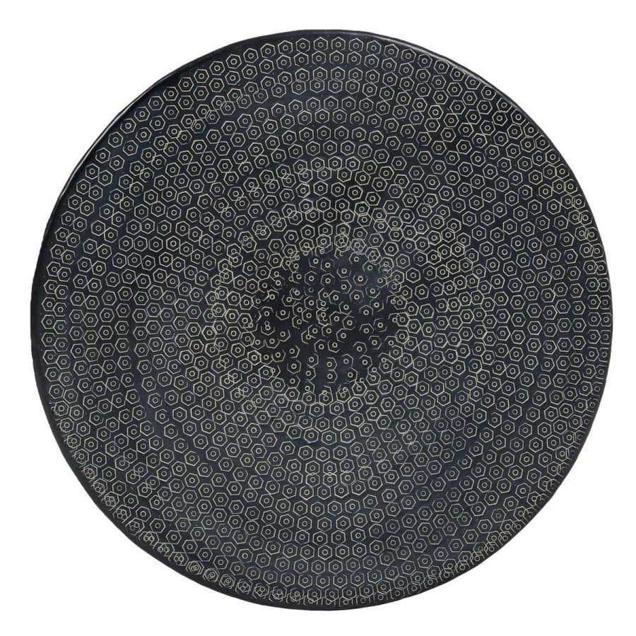 Sofabord 66 x 66 x 34,5 cm Sort Aluminium (3 enheder) #2