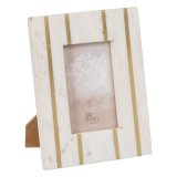Fotoramme Hvid Gylden Kobber Marmor 10 x 15 cm 19 x 1,5 x 24 cm #1