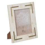 Fotoramme Fldefarvet Gylden Harpiks Kobber 15 x 20 cm 22 x 1,5 x 27 cm #1