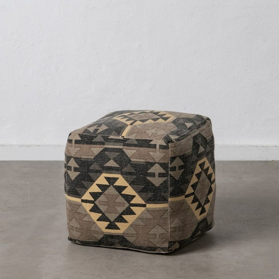 Puf Sort Taupe 45 x 45 x 45 cm #5