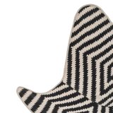 Lnestol Hvid Sort 75 x 75 x 95 cm #7