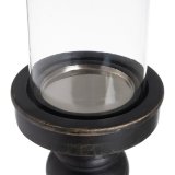 Lyseholder Sort Tr Krystal 12 x 12 x 55 cm #5