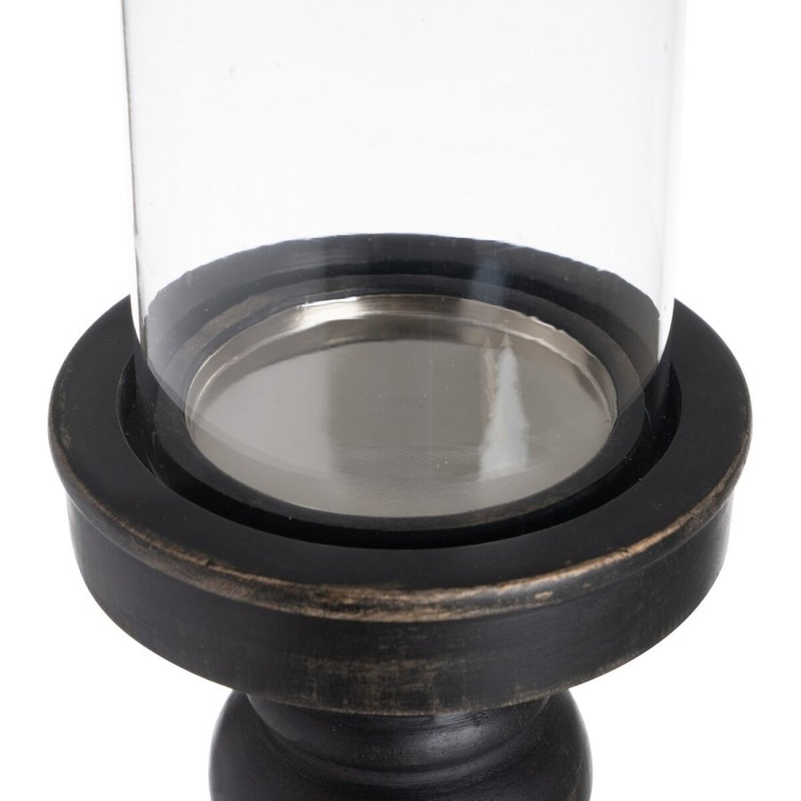 Lyseholder Sort Tr Krystal 12 x 12 x 55 cm #5