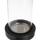 Lyseholder Sort Tr Krystal 12 x 12 x 62 cm #5