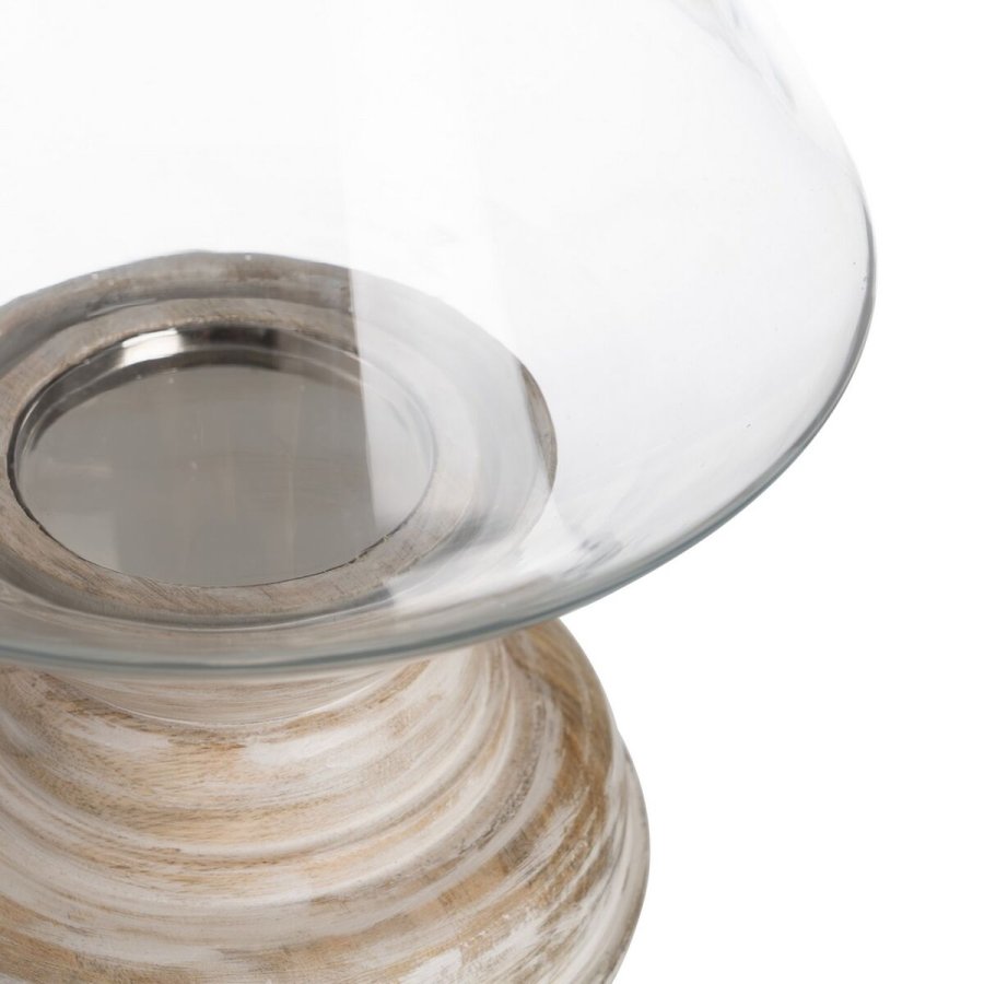 Lyseholder Hvid Tr Krystal 23 x 23 x 34 cm #4