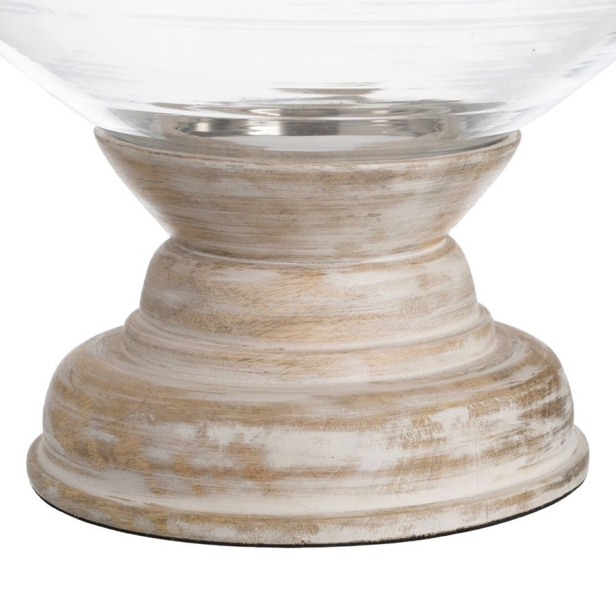 Lyseholder Hvid Tr Krystal 23 x 23 x 34 cm #5