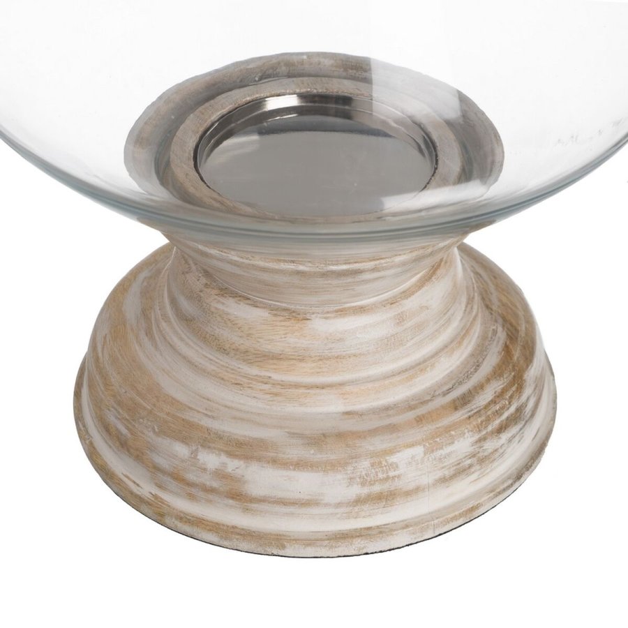 Lyseholder Hvid Tr Krystal 23 x 23 x 34 cm #6