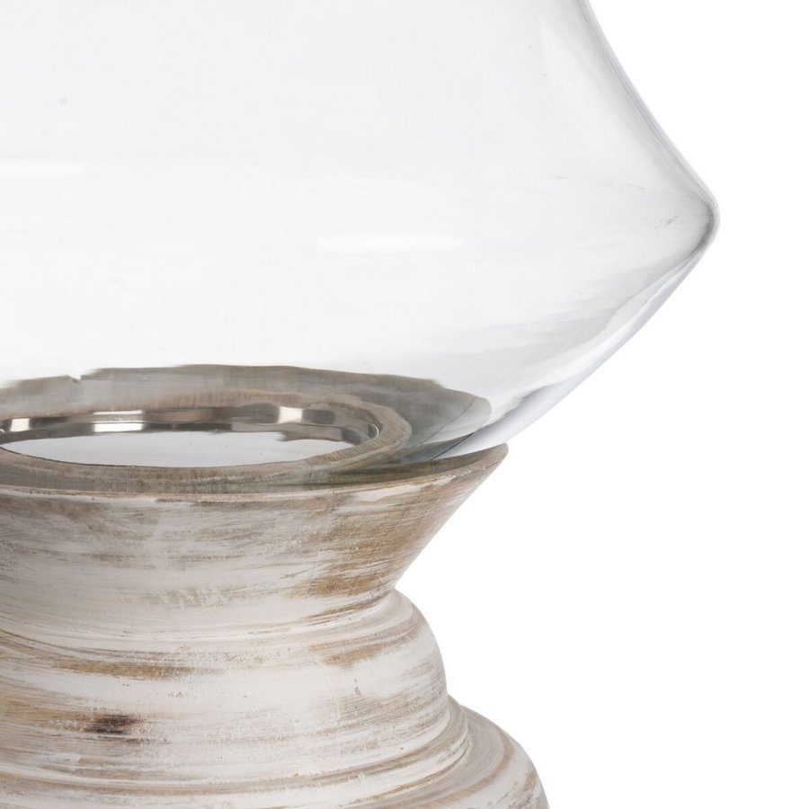 Lyseholder Hvid Tr Krystal 28 x 28 x 38 cm #5