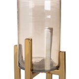 Lyseholder Gylden Krystal Stl 10 x 10 x 18 cm #4