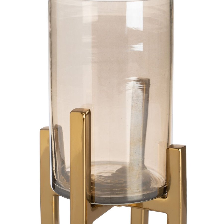 Lyseholder Gylden Krystal Stl 10 x 10 x 18 cm #4