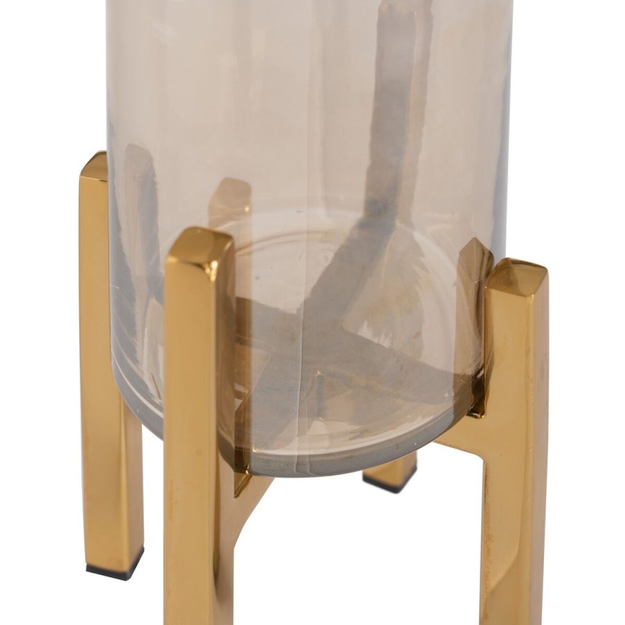 Lyseholder Gylden Krystal Stl 10 x 10 x 18 cm #5