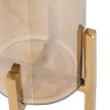 Lyseholder Gylden Krystal Stl 12 x 12 x 23 cm #5