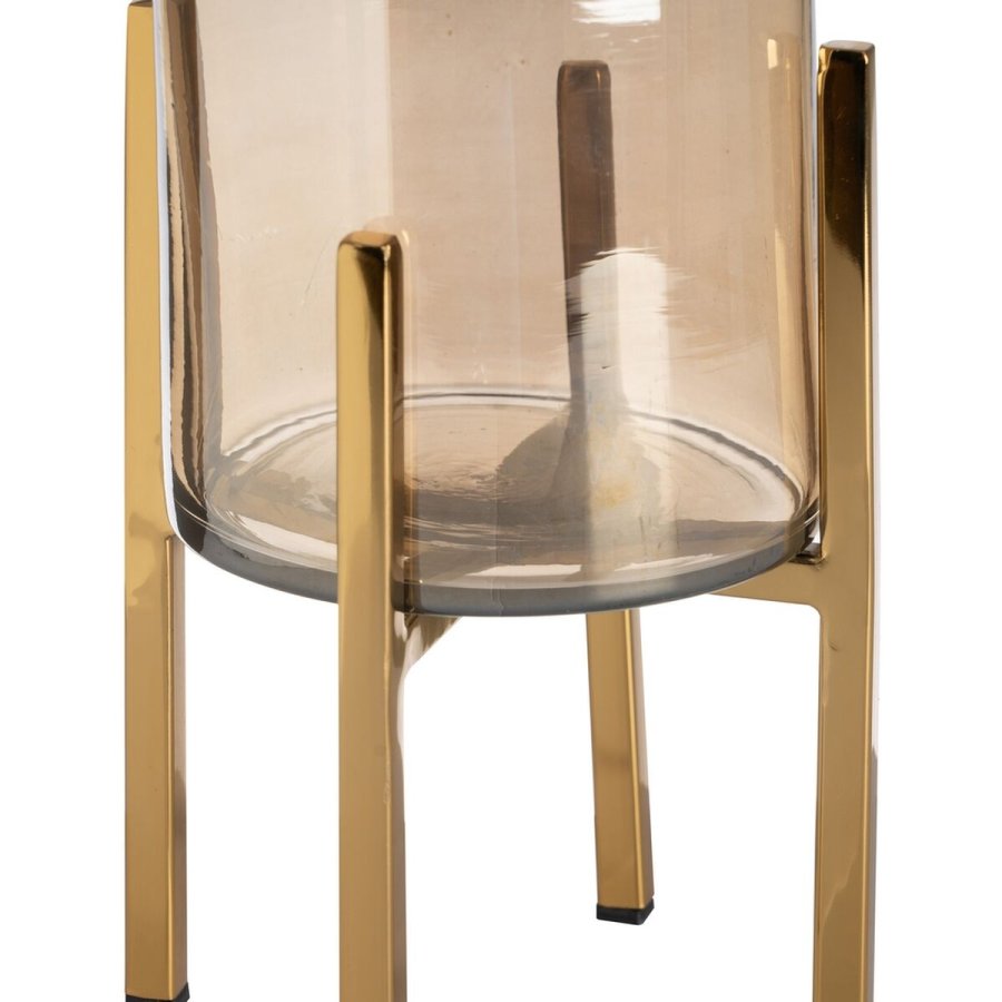 Lyseholder Gylden Krystal Stl 15 x 15 x 29 cm #4