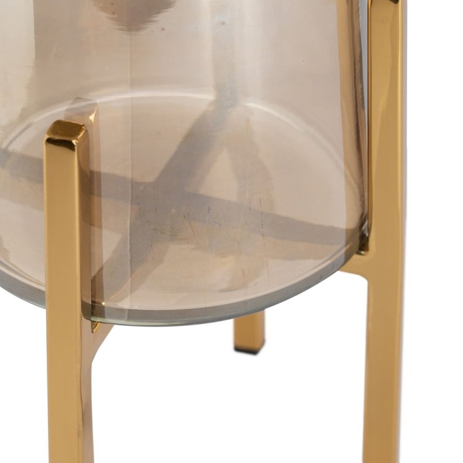 Lyseholder Gylden Krystal Stl 15 x 15 x 29 cm #5