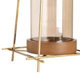 Lyseholder Brun Gylden Tr Krystal Stl 20 x 20 x 23 cm #4