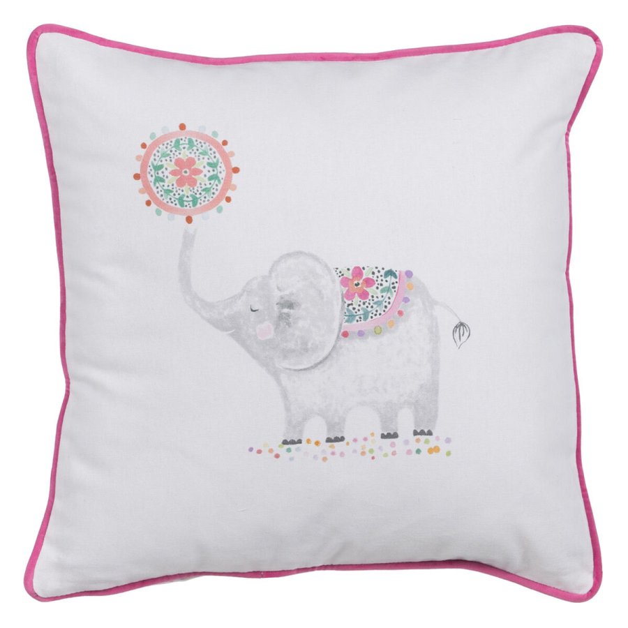 Pude Brns Elefant 45 x 45 cm 100% bomuld #1
