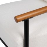 Lnestol Hvid Sort 70 x 76 x 81 cm #7