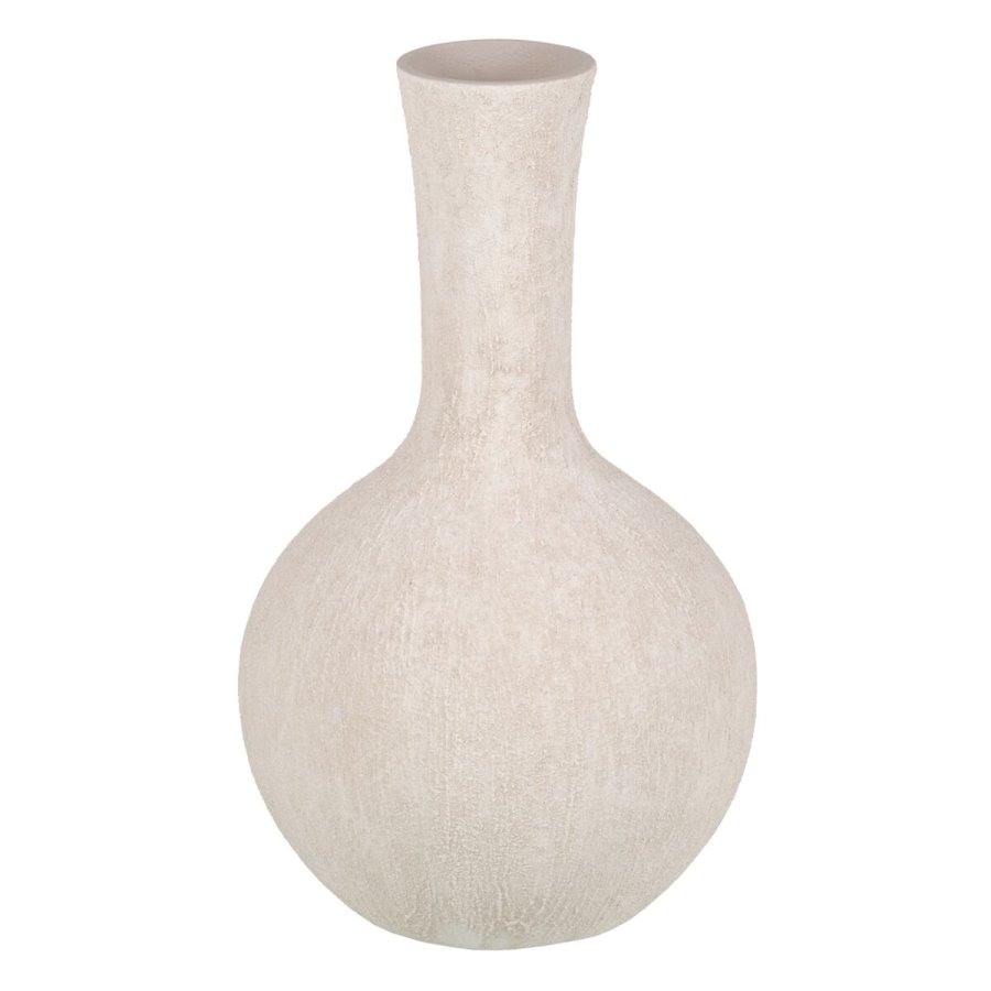 Vase Fldefarvet Keramik Sand 23 x 23 x 46,5 cm #1