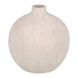 Vase Fldefarvet Keramik Sand 22 x 22 x 25 cm #1