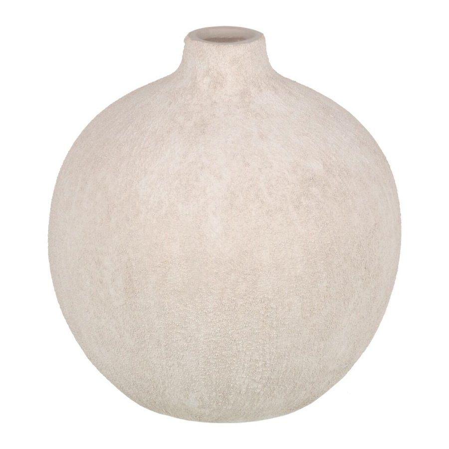 Vase Fldefarvet Keramik Sand 22 x 22 x 25 cm #1
