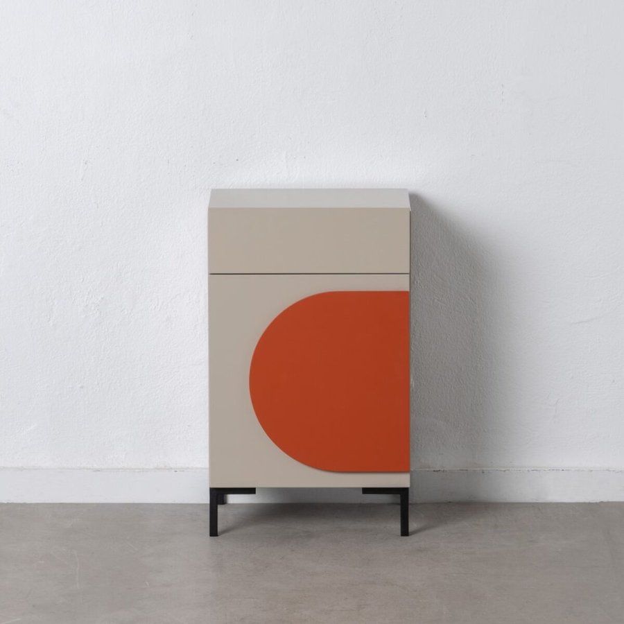 Natbord NECTO Orange Taupe Jern Tr MDF 40 x 31,2 x 66,2 cm #5