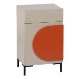 Natbord NECTO Orange Taupe Jern Tr MDF 40 x 31,2 x 66,2 cm #1