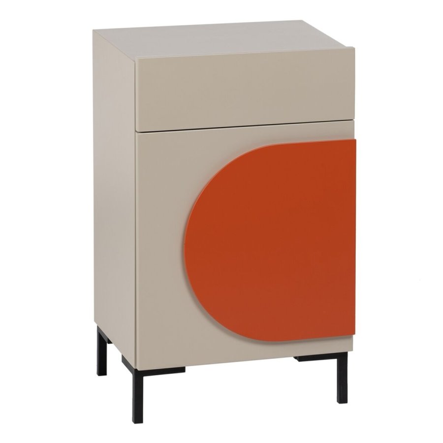 Natbord NECTO Orange Taupe Jern Tr MDF 40 x 31,2 x 66,2 cm #1