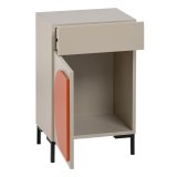 Natbord NECTO Orange Taupe Jern Tr MDF 40 x 31,2 x 66,2 cm #9