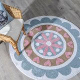 Brnetppe 100% bomuld Blomst 100 cm 100 x 100 x 1 cm #5