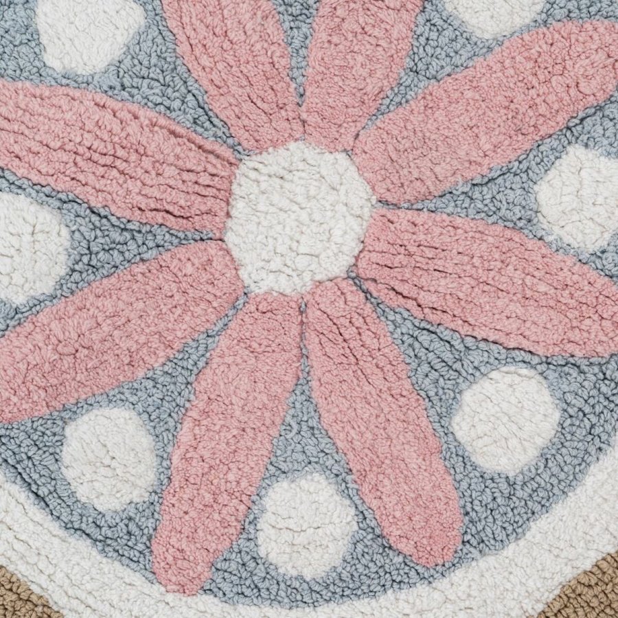 Brnetppe 100% bomuld Blomst 100 cm 100 x 100 x 1 cm #9