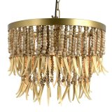 Loftslampe 40 x 40 x 29 cm Natur Metal Tr #1