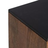 Natbord ABNER Brun Sort Jern Mangotr 40 x 40 x 50 cm #3
