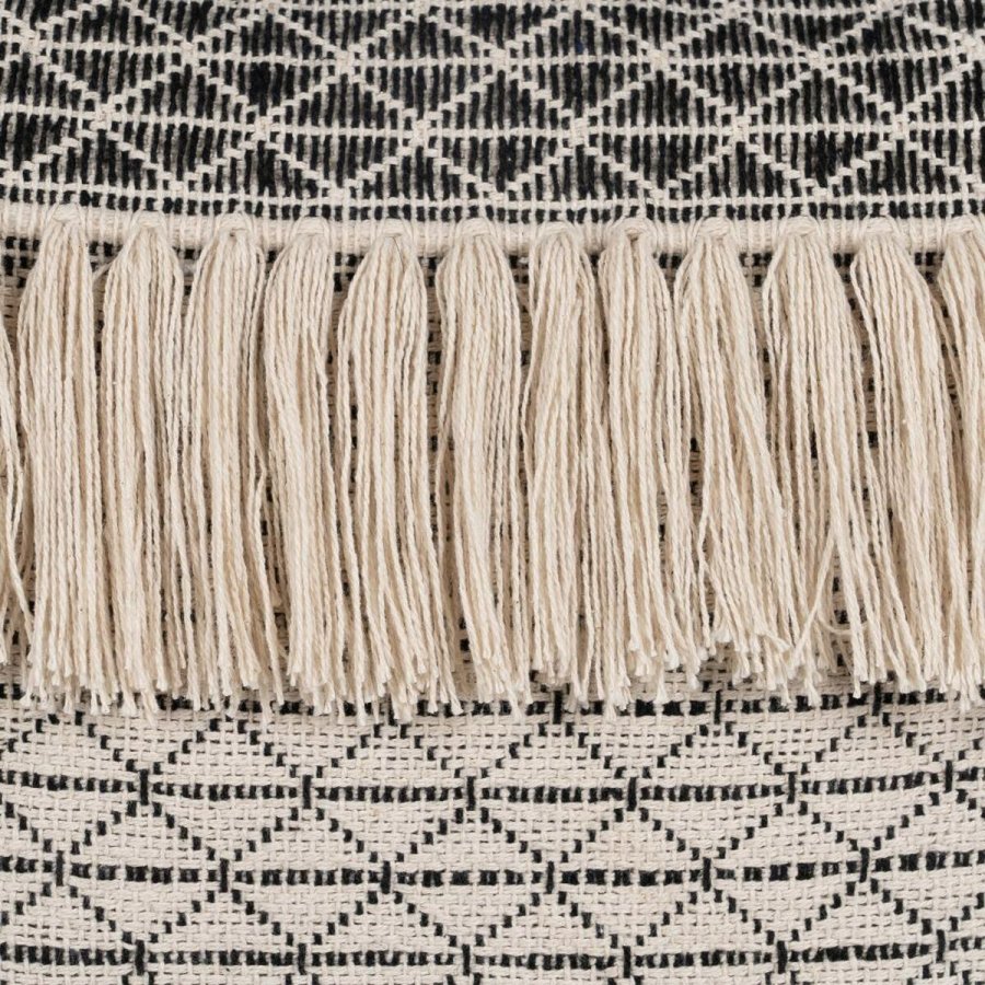 Pude Bomuld Sort Beige 45 x 45 cm #5