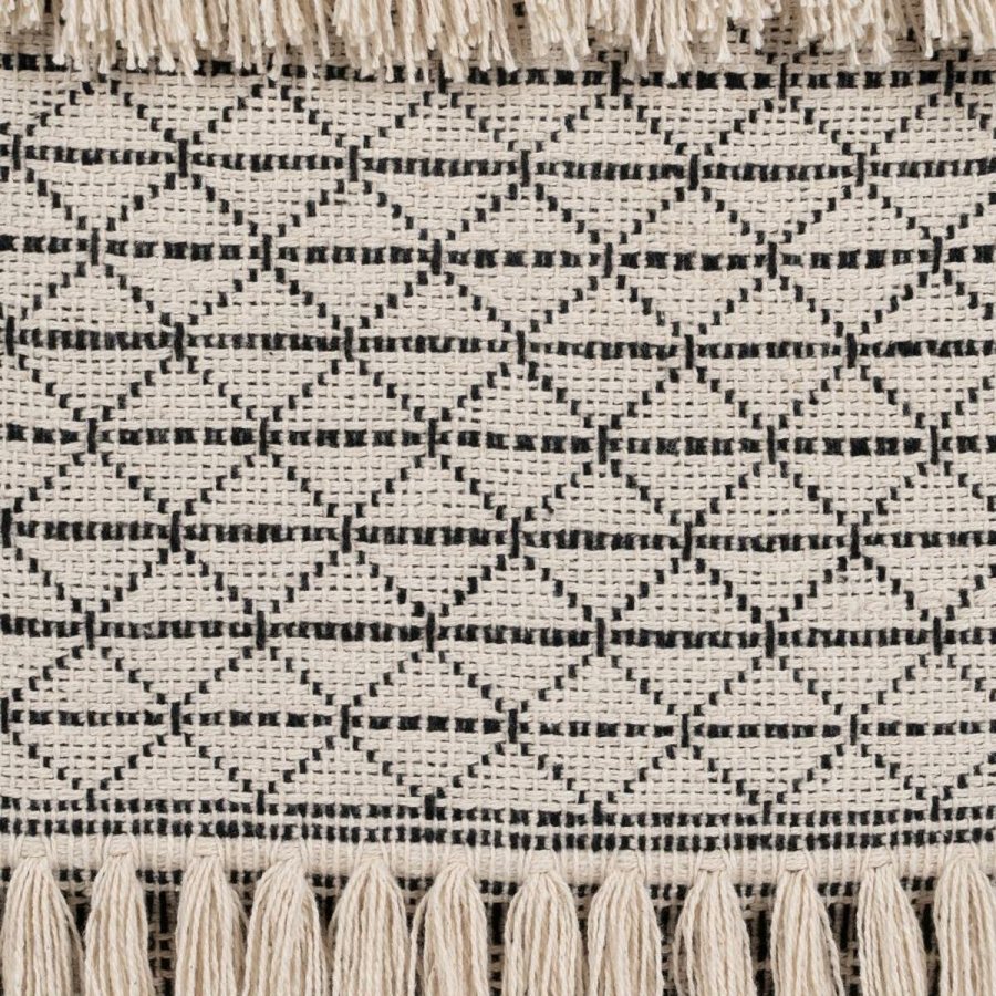 Pude Bomuld Sort Beige 45 x 45 cm #4