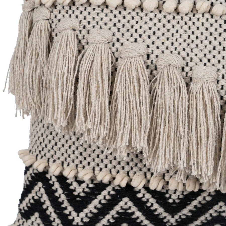 Pude Bomuld Sort Beige 30 x 60 cm #4