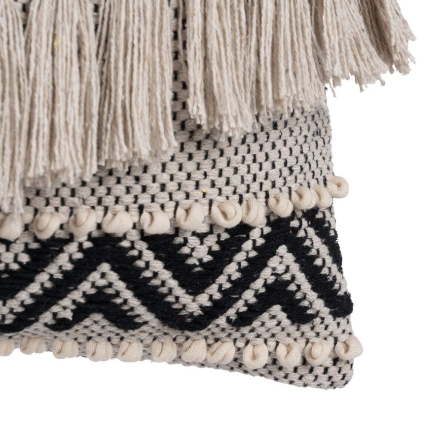 Pude Bomuld Sort Beige 30 x 60 cm #5