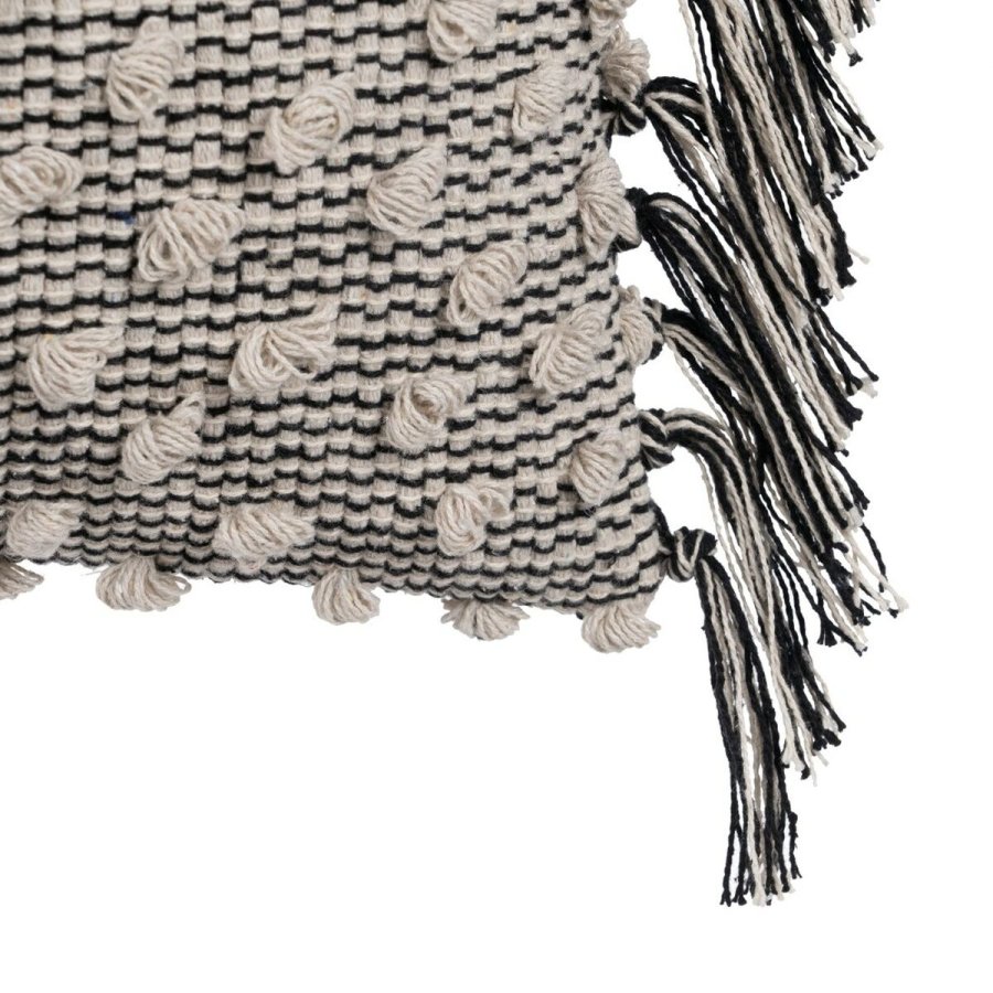 Pude Bomuld Sort Beige 30 x 60 cm #4