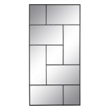 Vgspejl Sort Vertikalt 90 x 2 x 180 cm #1
