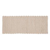 Tppe Hvid Natur 70 % bomuld 30 % Jute 170 x 70 cm #1