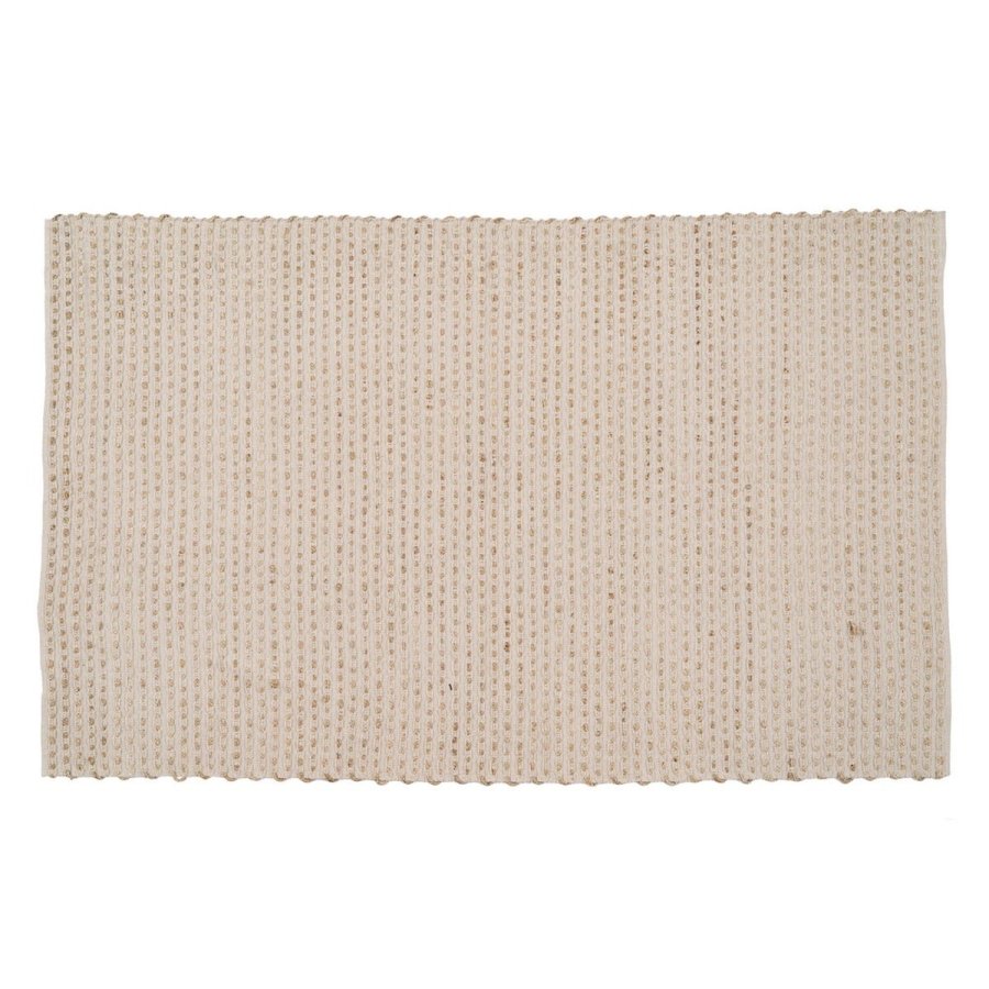 Tppe Hvid Natur 70 % bomuld 30 % Jute 200 x 290 cm #1