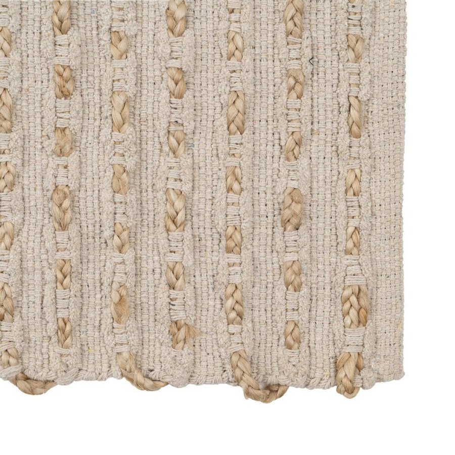 Tppe Hvid Natur 70 % bomuld 30 % Jute 200 x 290 cm #5